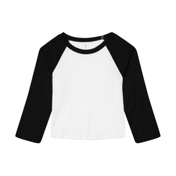 Camiseta 3/4 raglán mujer micro rib - Ref. F02806 Camiseta 3/4 raglán mujer micro rib - Ref. F02806