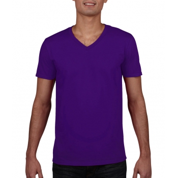 Camiseta softstyle cuello v hombre - Ref. F10809