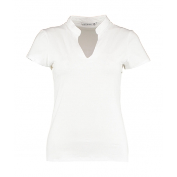 Camiseta cuello mandarín mujer regular fit - Ref. F10911 Camiseta cuello mandarín mujer regular fit - Ref. F10911