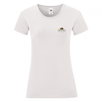 Camiseta Vintage mujer logo pequeo impreso - Ref. F17901