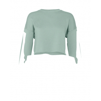 Sudadera corta mujer crew - Ref. F20306