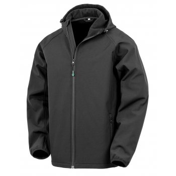 Softshell reciclado de 3 capas con capucha hombre - Ref. F21433