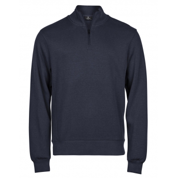 Sudadera acanalada media cremallera interlock - Ref. F21854