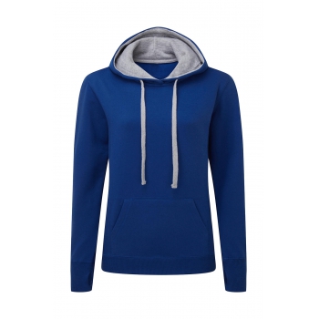 Sudadera con capucha en contraste mujer - Ref. F25452 Sudadera con capucha en contraste mujer - Ref. F25452