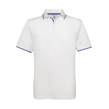 Polo piqu cuello rayado safran sport - Ref. F54042