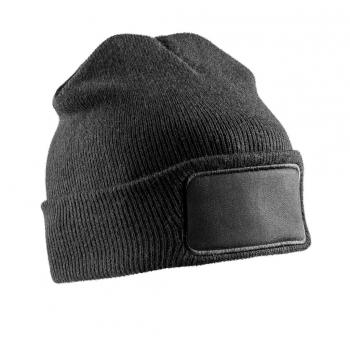 Gorro de doble punto reciclado imprimible - Ref. F60533 Gorro de doble punto reciclado imprimible - Ref. F60533