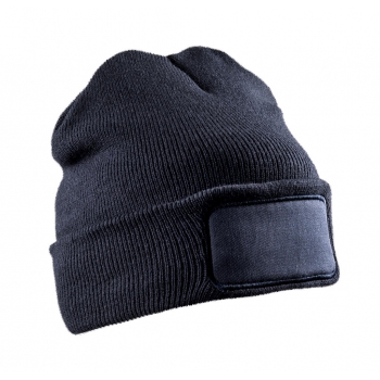 Gorro de doble punto reciclado imprimible - Ref. F60533 Gorro de doble punto reciclado imprimible - Ref. F60533