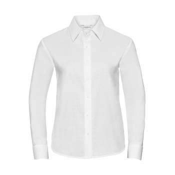 Blusa oxford manga larga mujer - Ref. F70200