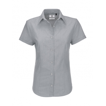 Camisa oxford manga corta mujer - Ref. F71142