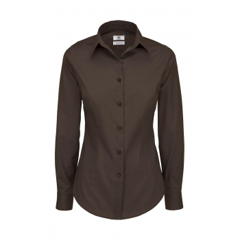 Camisa popelina stretch black tie lsl/women - Ref. F71242