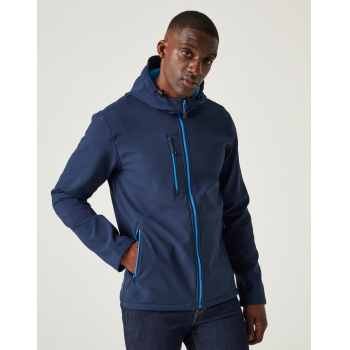 Chaqueta softshell navigate con capucha de 2 capas - Ref. F71417 Chaqueta softshell navigate con capucha de 2 capas - Ref. F71417