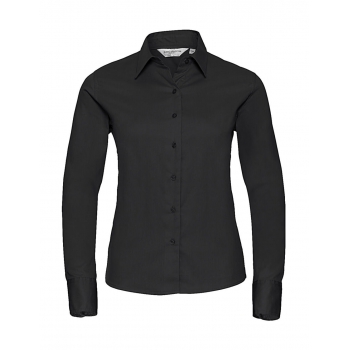 Camisa clsica sarga manga larga mujer - Ref. F77900