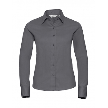 Camisa clásica sarga manga larga mujer - Ref. F77900 Camisa clásica sarga manga larga mujer - Ref. F77900
