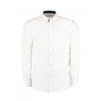 Camisa manga larga oxford en contraste - Ref. F79011 Camisa manga larga oxford en contraste - Ref. F79011