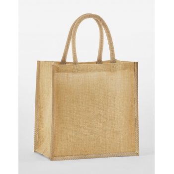 Mini bolsa de regalo de yute natural almidonado - Ref. F94028