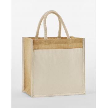 Tote yute almidonado bolsillo algodn natural - Ref. F94228