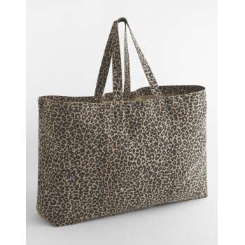 Bolsa de tela oversize estampado leopardo - Ref. F95728