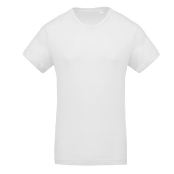 Camiseta Organica Cuello Redondo White - Ref. CK371W