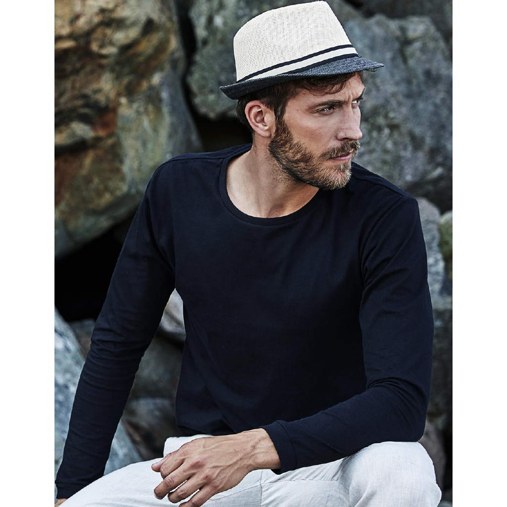 Polo el/ástico de Manga Larga Modelo Fashion para Hombre Tee Jays